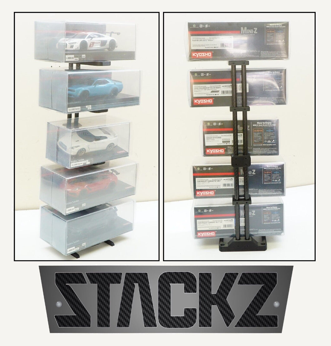 STACKZ 1/27 RC Car Shelf Pit Display Stand Rack for Kyosho MIni-Z Auto Scale Box