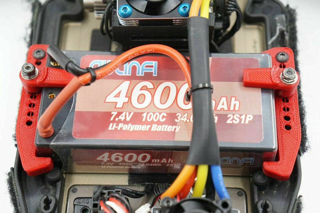 Associated SC6.1, SC6.2, T6.2 Truck Upgrade Quick-Release LiPo Battery Mount