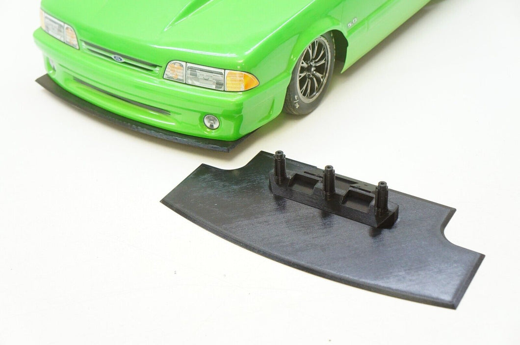 Aero Front Splitter For Traxxas Drag Slash W/ Fox 5.0 Mustang Body