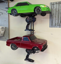 Load image into Gallery viewer, STACKZ 1/10 RC Car Shelf Pit Display Stand Holder for NPRC Drag Cars Wall Mount
