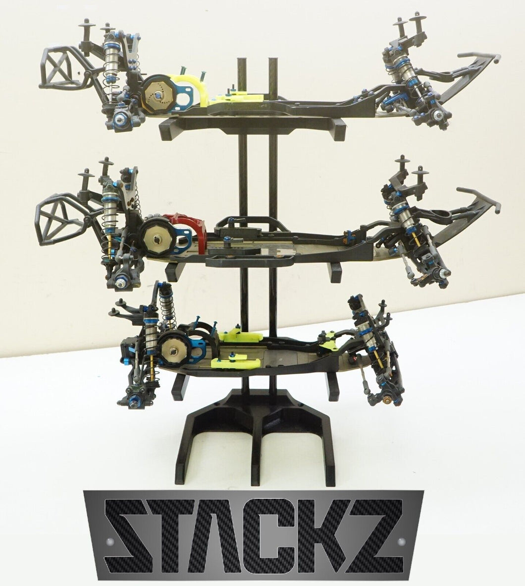 STACKZ 1/10 Scale RC Car Shelf Pit Display Stand Rack for SC6, B6, T6 Track Car