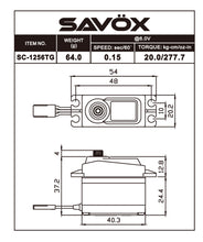 Load image into Gallery viewer, Savox SAVSC1256TG-BE
